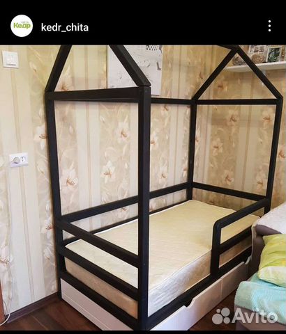 Детская кровать домик объявление продам