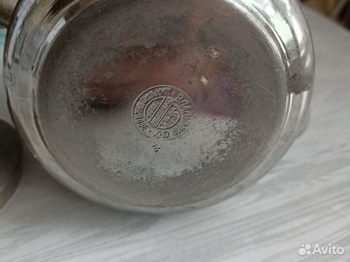 Чайник заварочный СССР мельхиоровый на самовар