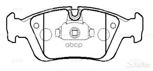 CKB-1 Колодки тормозные дисковые перед GK