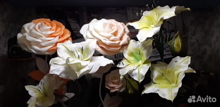 Светильники цветы из изолона