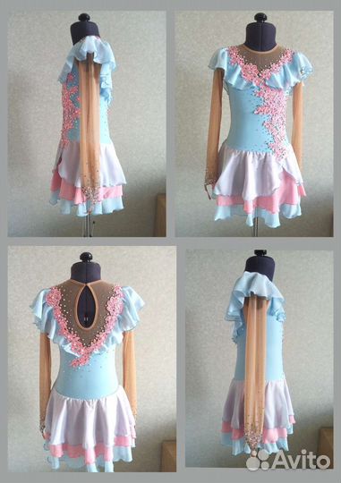 Новое платье (122-128) для фигурного катания