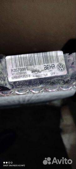 Радиатор охлаждения VW polo sedan