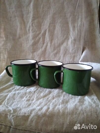 Кружки тарелки эмалированные СССР 330 мл
