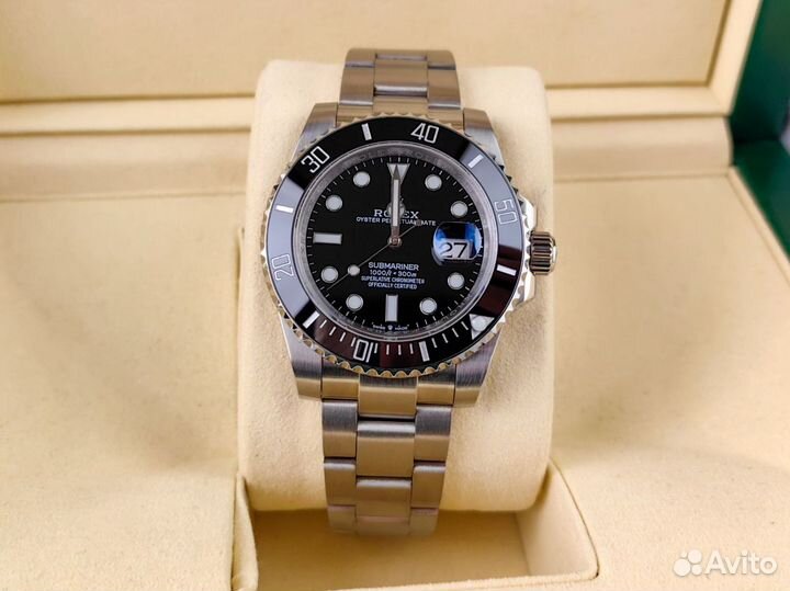 Часы мужские Rolex Submariner black с гарантией