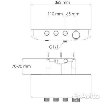 Смеситель для ванны и душа Wasserkraft Mindel 8599