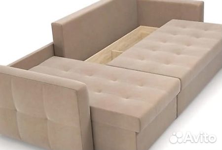 Угловой Диван-Еврокнижка с механизмом Тик-Так