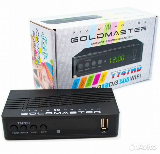 Новая Цифровая приставка (ресивер) gold master 747