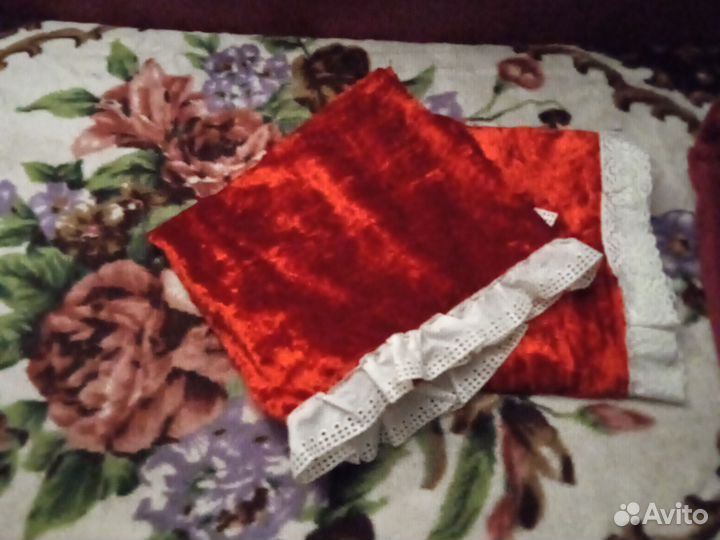 Коврик плюшевый и шторы плюш времен СССР