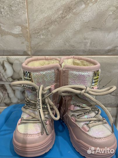 Сапожки зимние для девочки 22