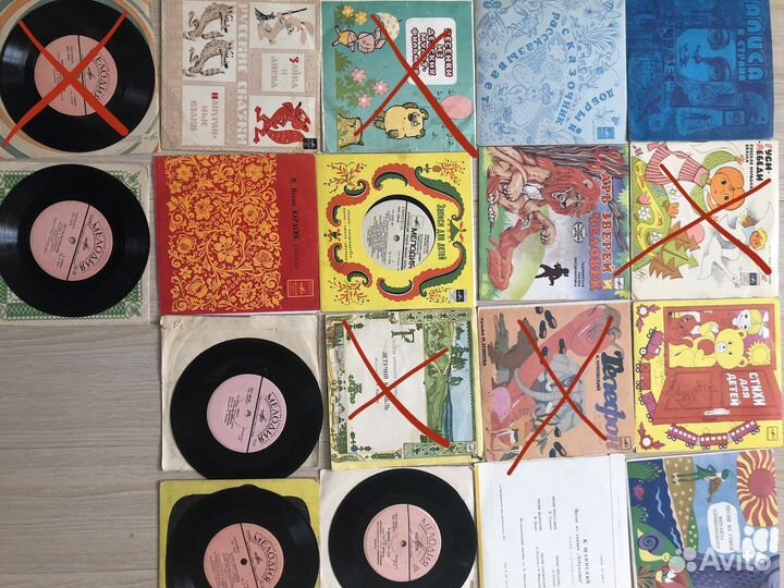 Виниловые пластинки детские, сказки