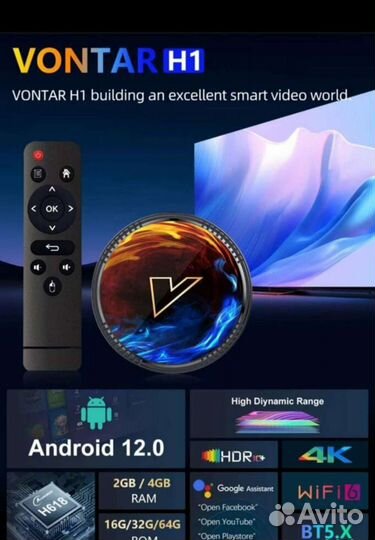 Андроид тв приставка Vontar H1 новинка