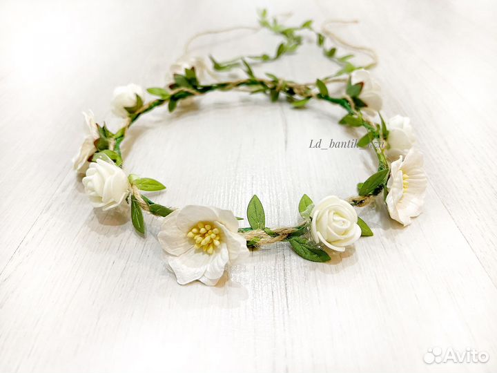 Венок на голову из цветов