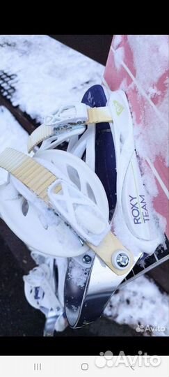 Крепления для сноуборда Roxy team white