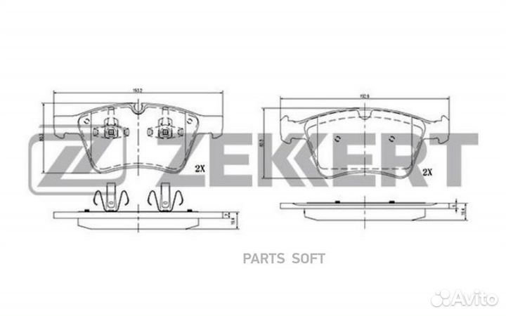 Колодки торм. диск. передн. MB GL-Class (X164) 06