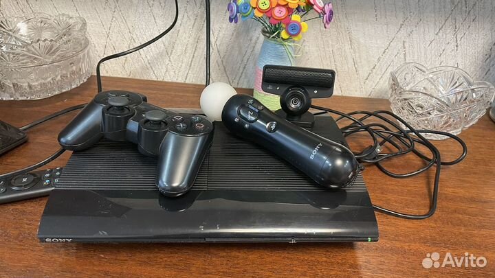 Игровая приставка PS3 super slim прошитая