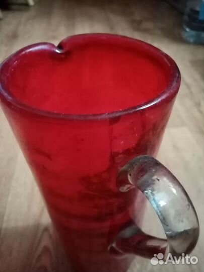 Ваза цветное стекло СССР