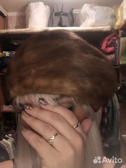 Берет норка рыжая