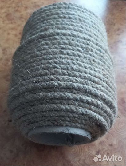 Канат джутовый 6 мм, 8 мм, 10 мм для когтеточек