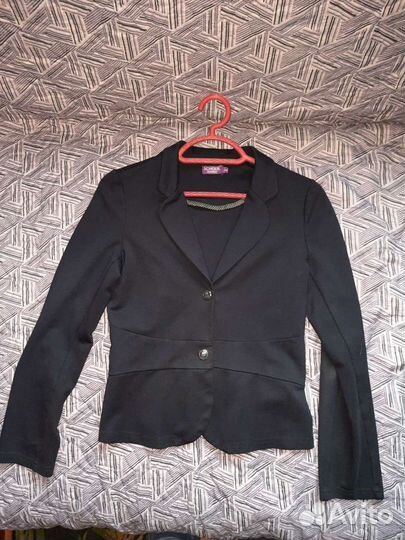 Пиджак для девочки темно-синий (школьная форма)