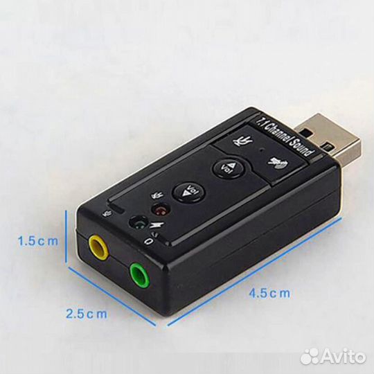 USB-адаптер для наушников и микрофона