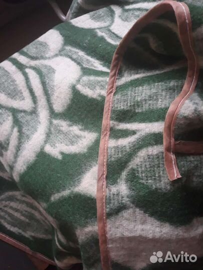 Плед шерстяной бу