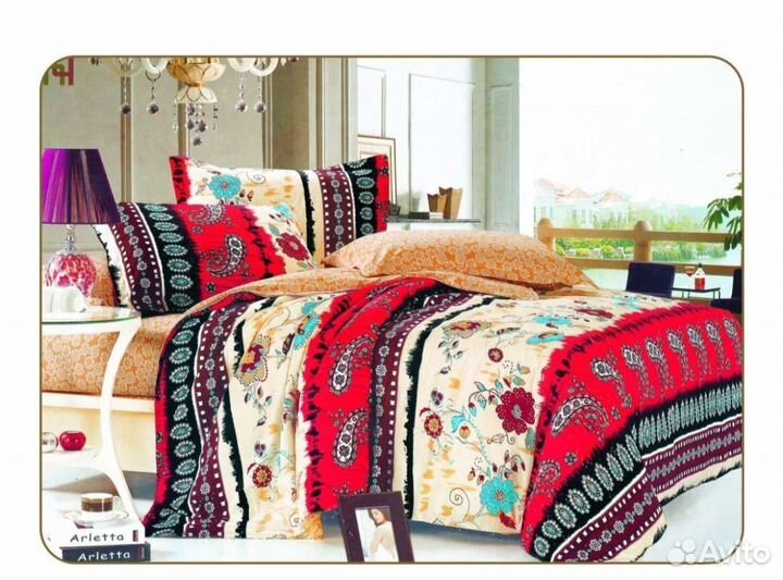 Белье постельное сатин комплект постельного белья