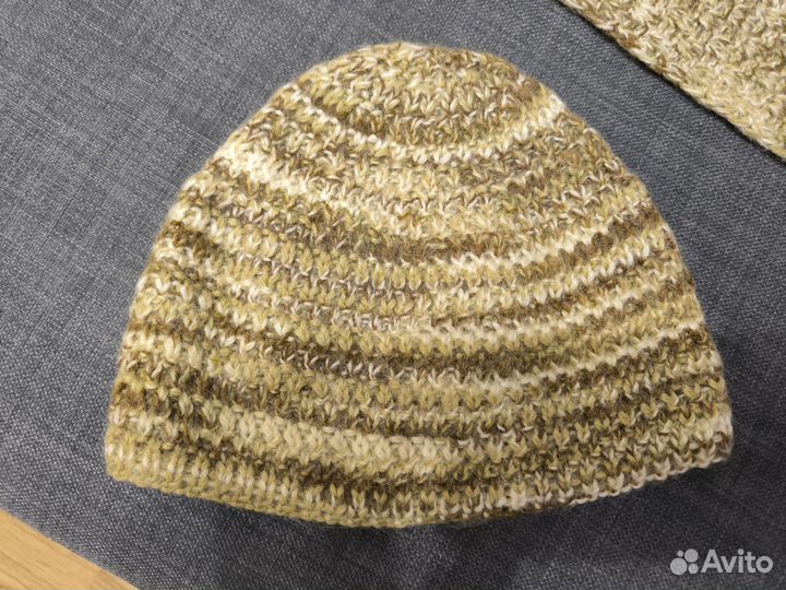 Зимний комплект шапка и шарф