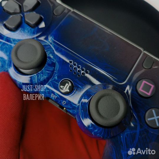 Геймпад Sony Dualshock 4 Новый (Синее пламя)