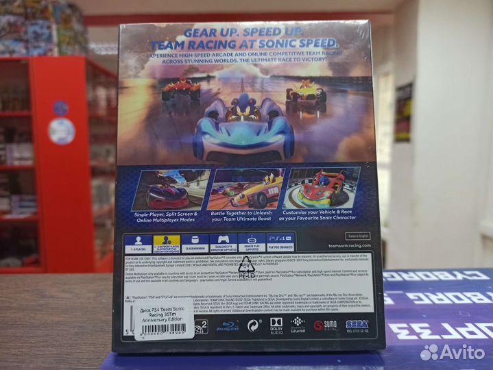 Диск PS4 Sonic Team Racing (Новый)