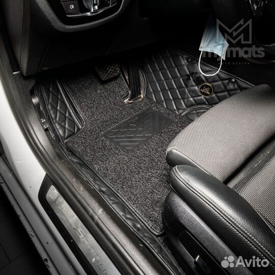 3Д коврики из экокожи для BMW 5 series G30 2016-20