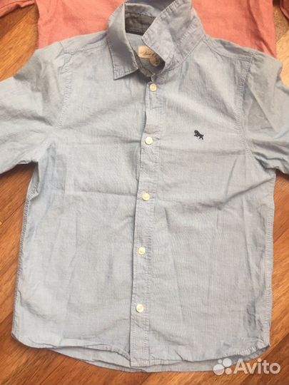 Школьные рубашки mango, hm