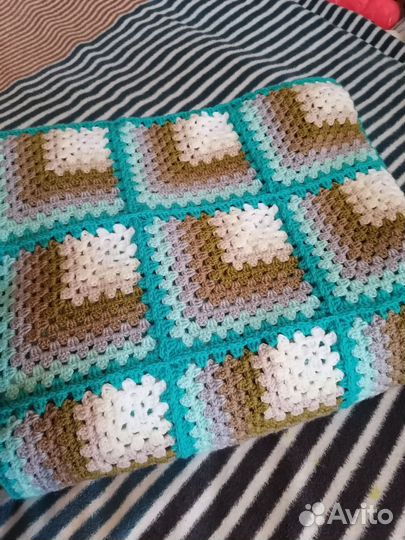 Плед 3д, размер 186 на 146, ручная работа