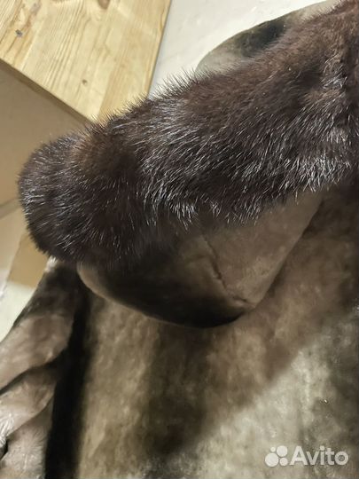 Шуба женская натуральная мутон