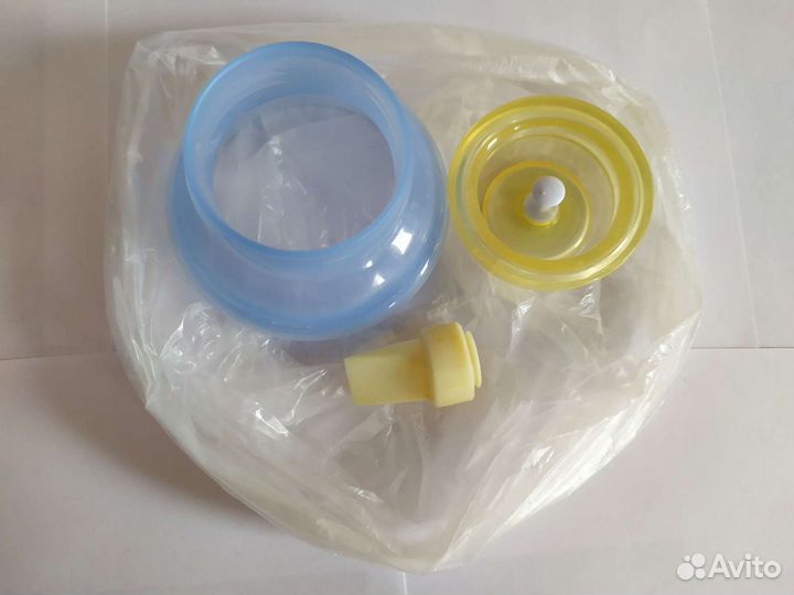 Молокоотсос avent ручной с системой хранения VIA