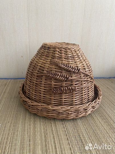 Хлебница из бумажной лозы