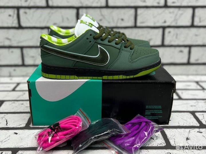 Кроссовки Nike SB Dunk Low Concepts Green Lobster