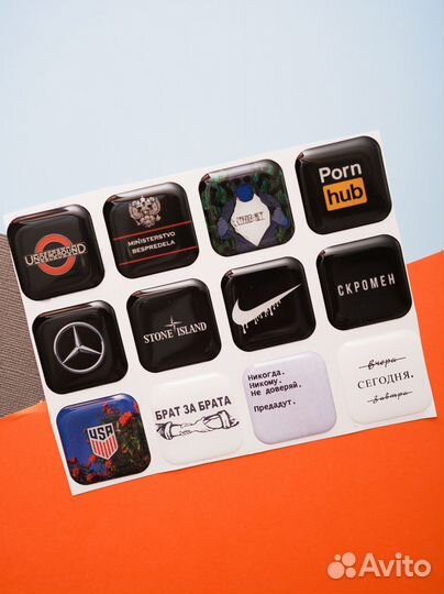 3d стикеры с вашими дизайнами оптом