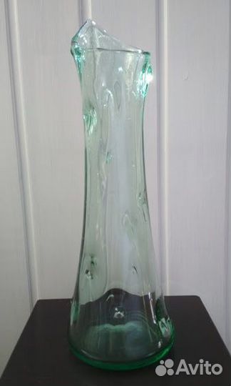 Вазы цветное гнутое стекло СССР