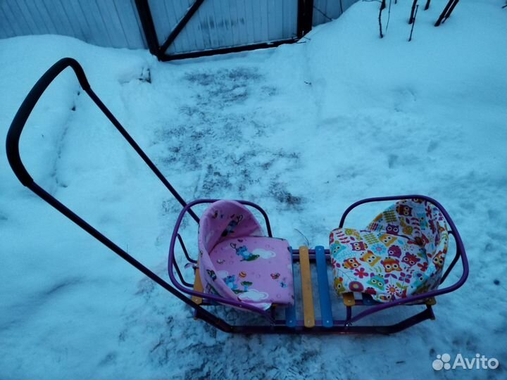 Детские санки для двойни