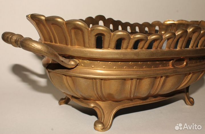 Большая Ваза, Фруктовница. Латунь Классика. Европа