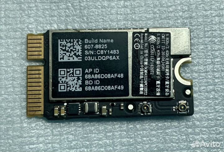 Модуль Bluetooth Wi-Fi macbook air 2010-2012