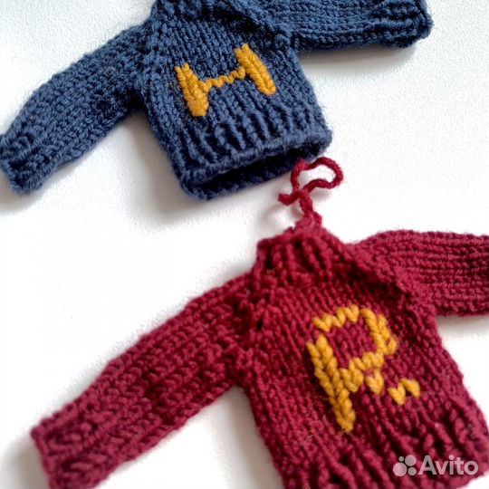 Елочная игрушка мини-свитерок набор 2 шт