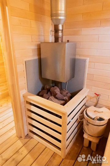 Баня 6х5 двухмодульная Скандинавия BY-9882