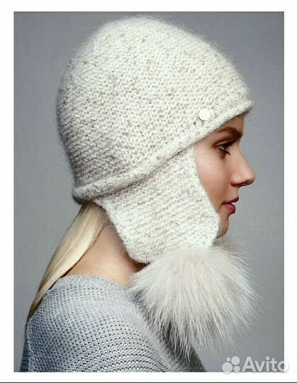 Вязаная шапочка-ушанка Canoe