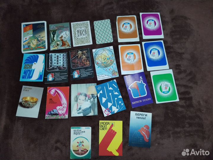 Мини открытки и календарики СССР