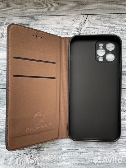 Чехол из натуральной кожи на iPhone 12 pro новый