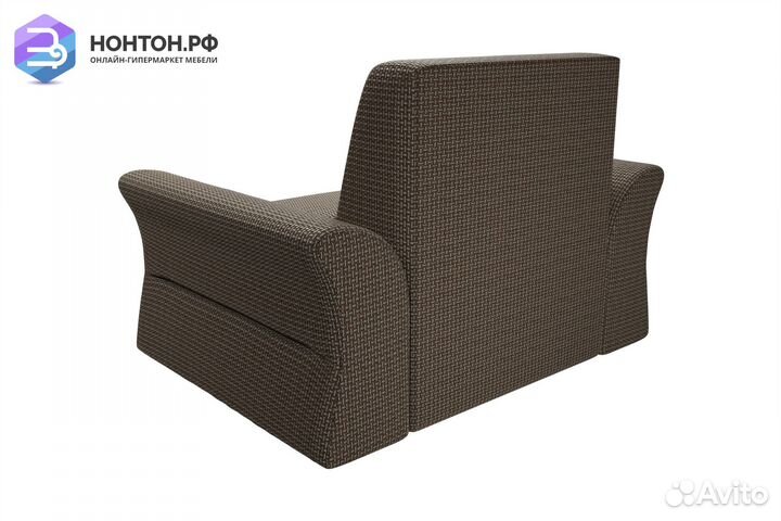 Кресло Клайд рогожка коричневая