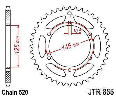 JT Звезда цепного привода JTR855.48