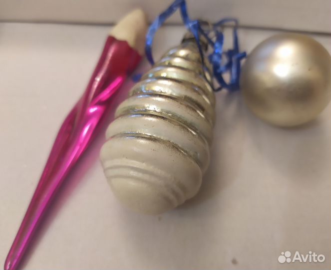 Игрушки на новогоднюю елочкуссср