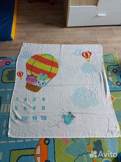 Фотоплед пеленка муслиновая для новорожденных